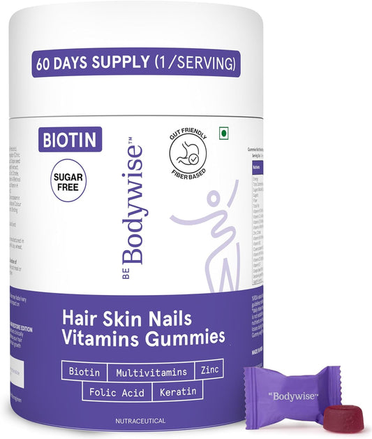 Biotin Hair Gummies for Stronger, Shinier Hair & Nails