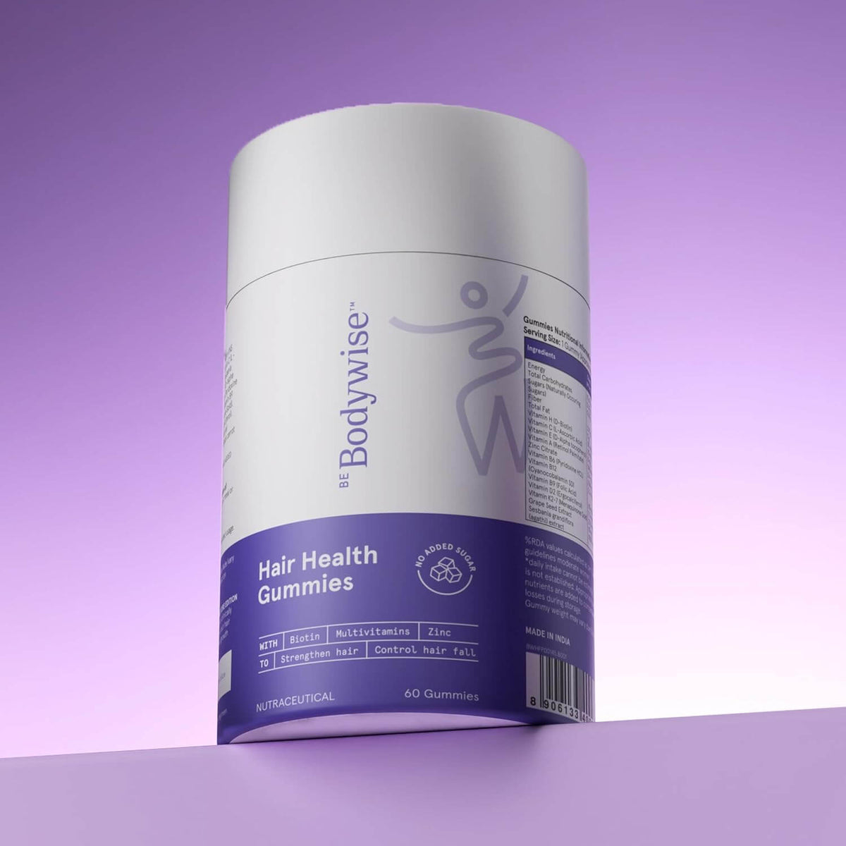 Biotin Hair Gummies for Stronger, Shinier Hair & Nails